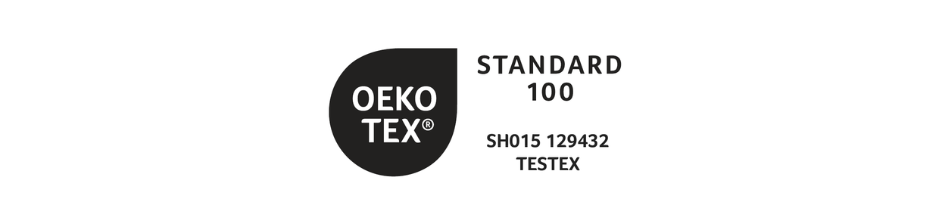 Certyfikat OEKO-TEX® Standard 100 – gwarancja braku szkodliwych substancji w tkaninach FABB, także przy kontakcie ze skórą dzieci i zwierząt.